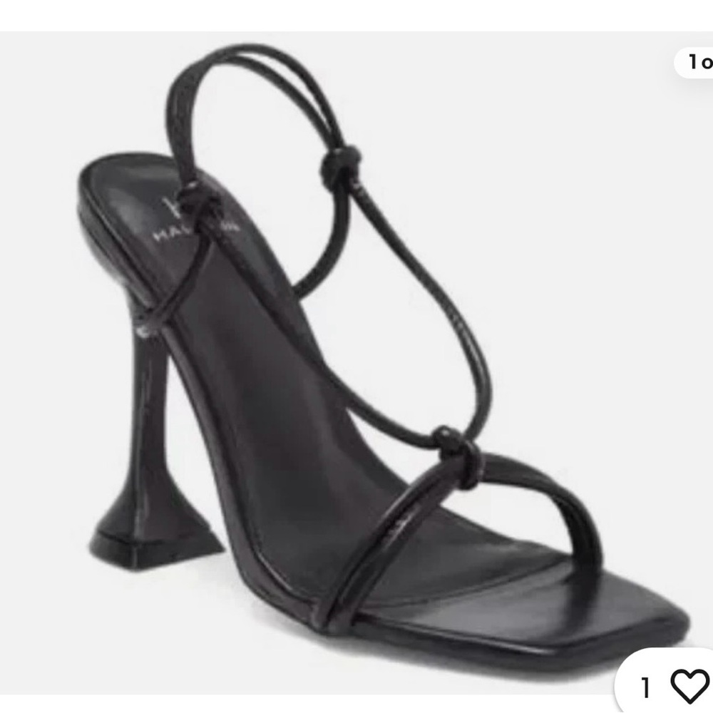 H by Halston NIB Picasso Black Strappy Heel Dress Sandal size 10